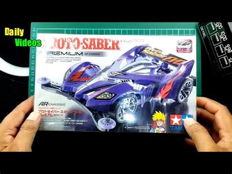 Mini 4WD Tamiya ASMR Unboxing Dan Rakit Proto Saber Evolution YouTube