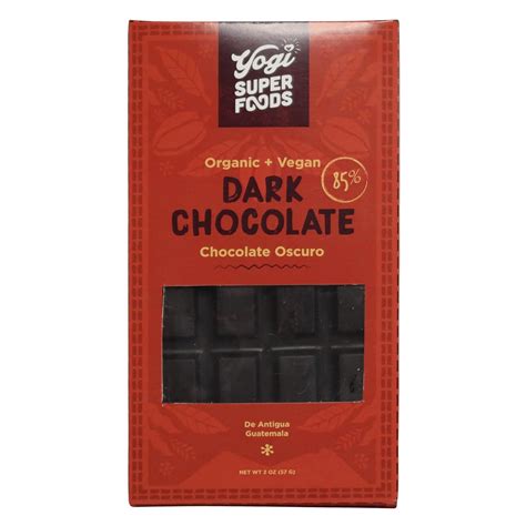 Amazon Yogi Super Foods 85 Organic Dark Chocolate Cacao Bar Pure