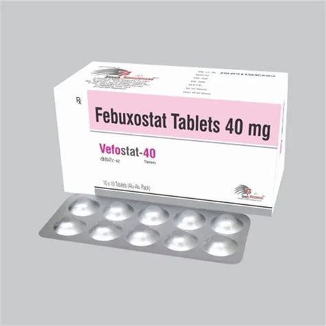 Febuxostat Tablets 80mg At Rs 400box In Mumbai Id 23998523962