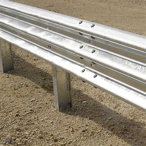 Gauge Hot Dip Galvanized Three Beam Highway Guardrail Zinc Coating