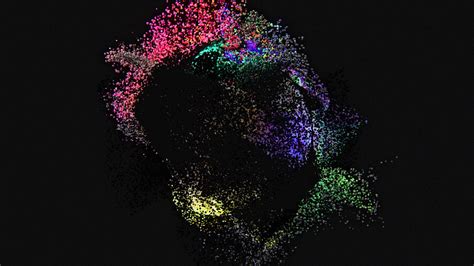 Data Driven Art As Video Artwork Fusion Of Colour Particles