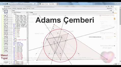 Geogebra Dersleri T Rk E Adams Emberi Mesut Topal Youtube