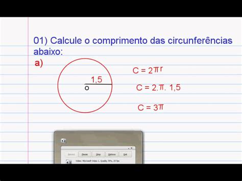 Professor Glauciley Comprimento Da Circunfer Ncia Youtube