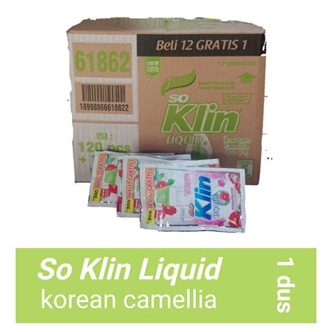 Jual So Klin Liquid Cair Korean Camellia Dus Shopee Indonesia