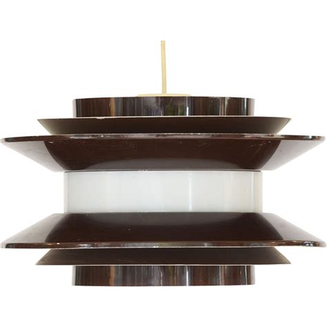 Vintage Pendant Light Trava Large Brown By Carl Thore For Granhaga