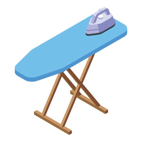 Ironing Board Icon Isometric Vector Electric Iron Vector Art