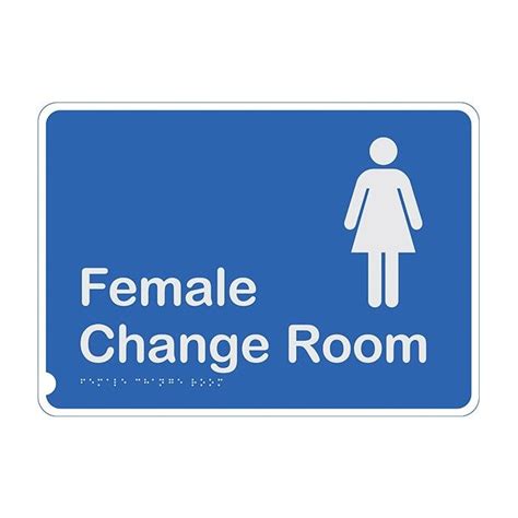 Premium Braille Sign Female Change Room H190 X W290mm