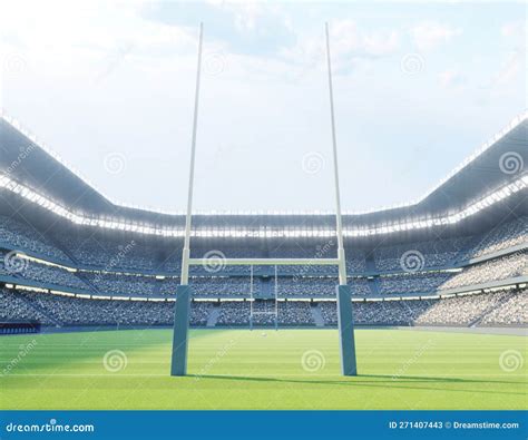 Rugby Stadium Cartoon Vector | CartoonDealer.com #25914873