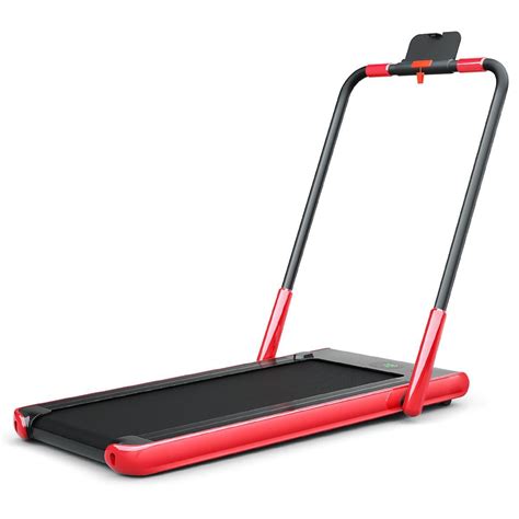 Buy Folding Treadmill With Led Display Bluetooth Speaker Red