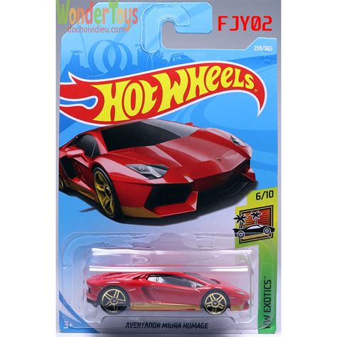 Xe M H Nh Hot Wheels Lamborghini Aventador Lp Collections Hw Exotics Fjy