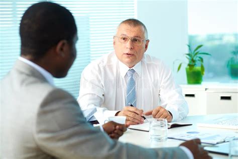 Boss And Employee Stock Photo Image 32046260
