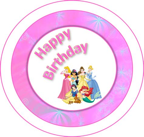 Disney Princess Happy Birthday Coloring Pages