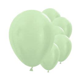 Satin Green Balloons Latex Pk Party Delights