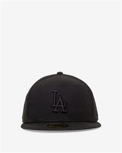 Shop New Era 59fifty Los Angeles Dodgers Basic Fitted Hat 11591150 Black Snipes Usa