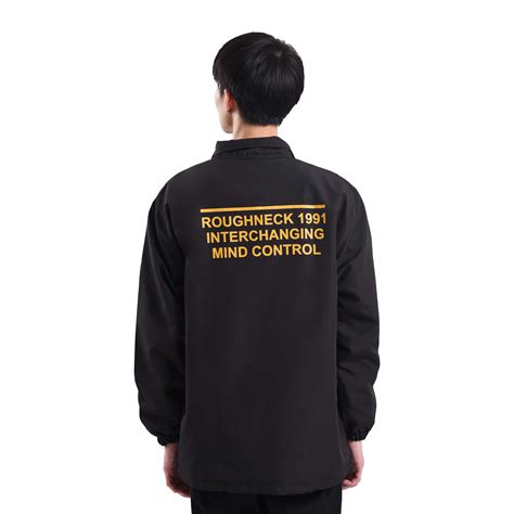 Promo Roughneck CJ033 Black Mind Control Coach Jacket L Diskon 28 Di