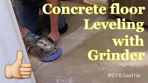 Leveling Uneven Concrete With Grinder Youtube