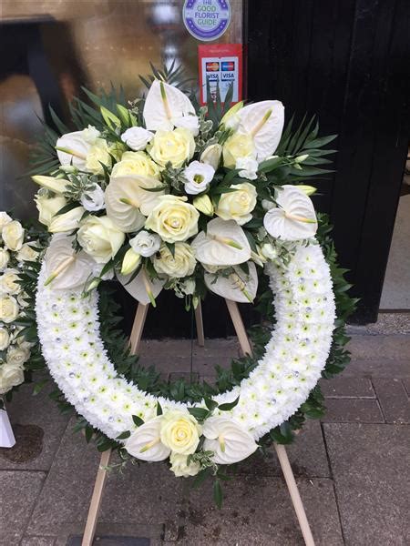 Large Wreath On Stand Funeral Flowers London