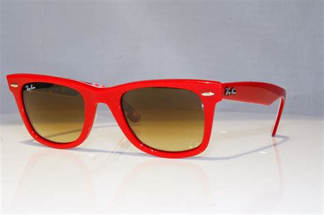 Ray Ban Mens Designer Sunglasses Red Wayfarer Rb 2140 113385 19187 Sunglassblog