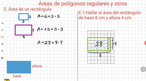 18 GeometrÍa BÁsica Área De Un RectÁngulo Youtube