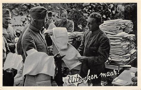 Militair Mobilisatie 19540 WO2 Uitzoeken Maar Soldaten Bij De Foerier