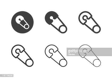 Safety Pin Icons Multi Series High Res Vector Graphic Getty Images