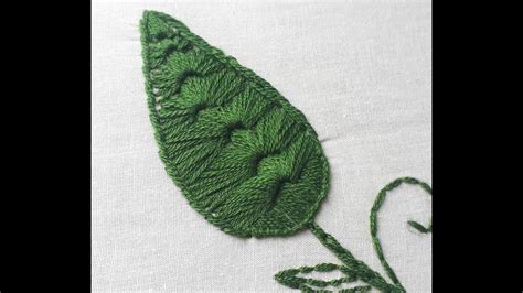 Leaf Design Tutorial Hand Embroidery Leaf Design