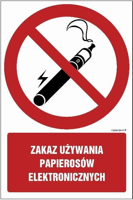 Libres Polska Sp Gc079 Zakaz Używania Papierosów Elektronicznych 10x15