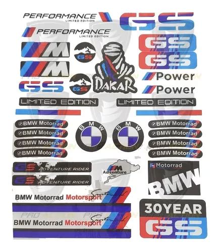 Stickers Calcomanías Bmw Modelo1 Plantilla Reflejante Moto en venta en