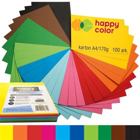 Karton Kolorowy Happy Color Joy A Mix Arkuszy