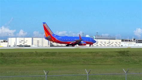 Southwest Airlines Boeing 737 Landing Fort Lauderdale Airport Youtube