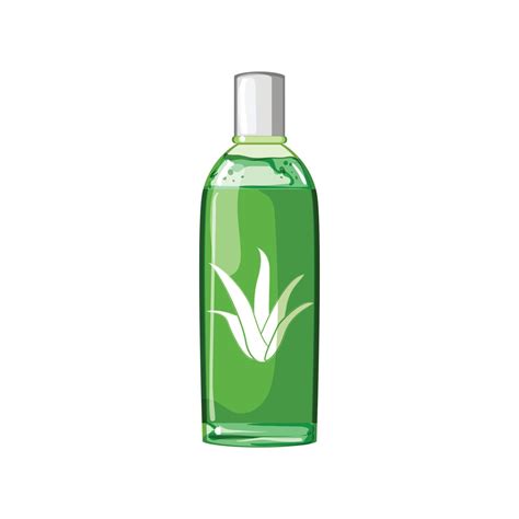 Care Aloe Vera Cosmetic Cartoon Vector Illustration Vector Art