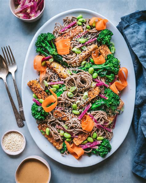 Vegan Sesame Cashew Soba Noodle Salad Recipe Buckwheat Soba Noodles Soba Noodles Salad