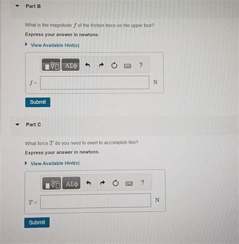 Solved You Are Lowering Two Boxes One On Top Of The Other Chegg