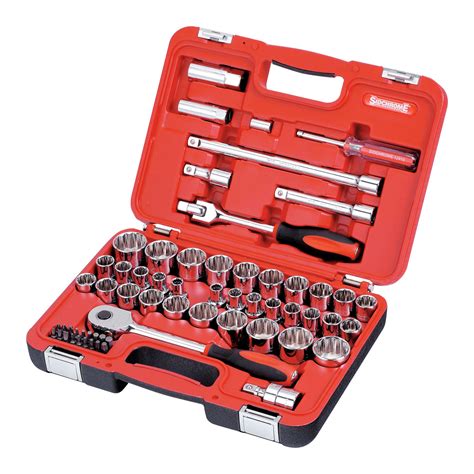 61 Piece Metric 1 2 Drive Socket Set Sidchrome Tools And Tool Storage