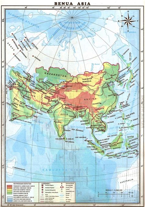 Letak Dan Luas Benua Asia