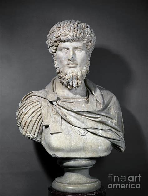 Bust Of Emperor Lucius Verus Marble Photograph By Roman Fine Art America