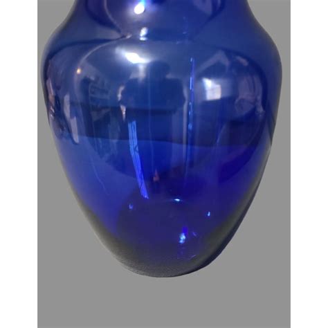 Vintage Bohemian Cobalt Blue Glass Vase Chairish