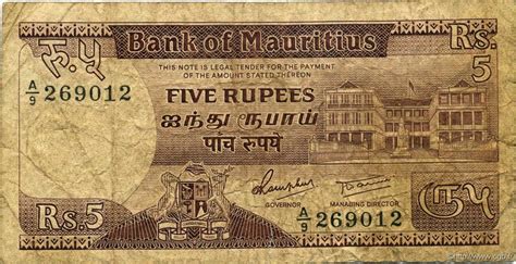 Rupees Le Maurice P B Billets