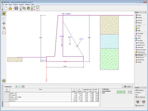 Geo Cantilever Wall Geotechnical Design Software Earth Retaining