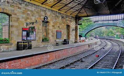 Vintage North Yorkshire Railway Station At Pickering England Uk