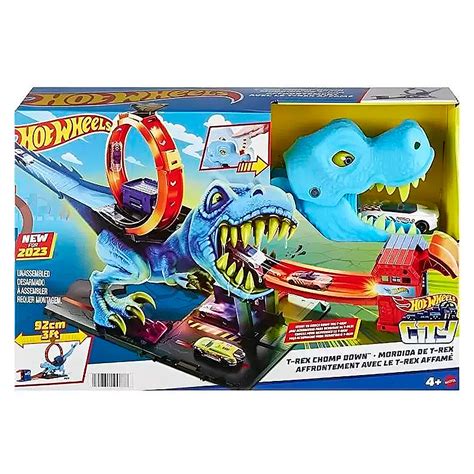 Hot Wheels Pista Mordida Do T Rex Dor Mi Brinquedos