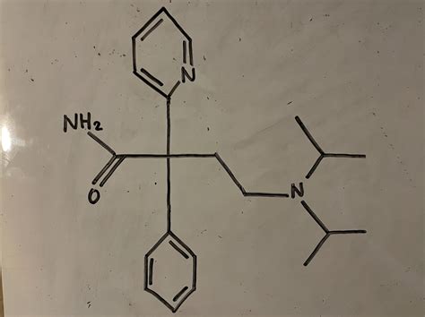 Solved This Is The Line Angle Formula Of Disopyramide Chegg