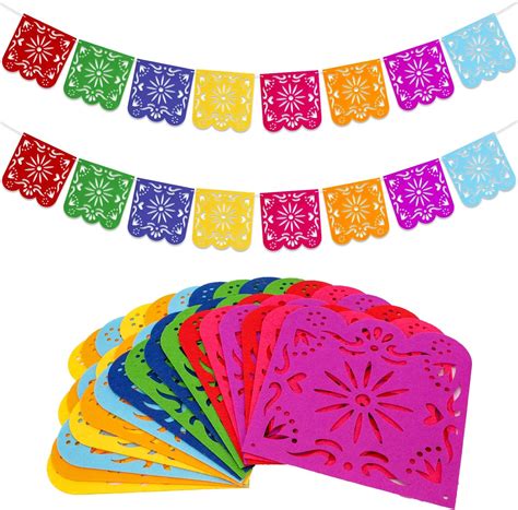 Amazon Qpout Pieces Mexican Party Decorations Banners Felt