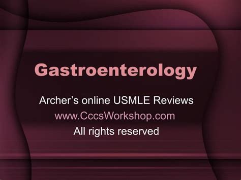 Gastroenterology Ppt