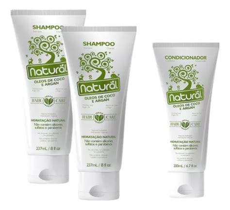 Kit Shampoo Condicionador Leos Coco Argan Org Nico Mercadolivre