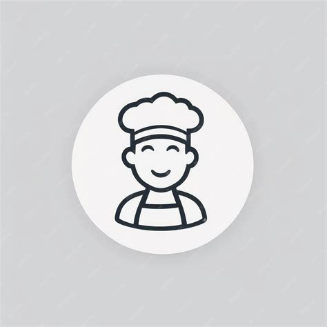 Premium AI Image | cook icon vector clipart logo design illustration