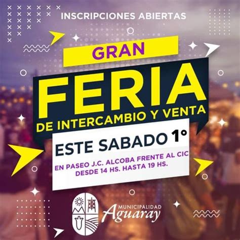 Feria De Intercambio Y Venta De Aguaray Municipalidad De Aguaray