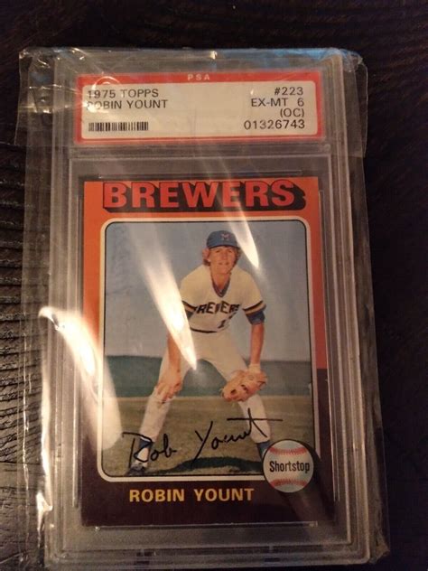 Topps Robin Yount Rc Brewers Hof Psa Ebay