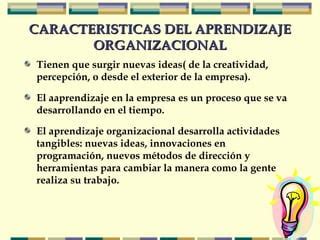 Aprendizaje Organizacional PPT