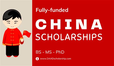List of Scholarships in China 2024 for University Admission - DAAD